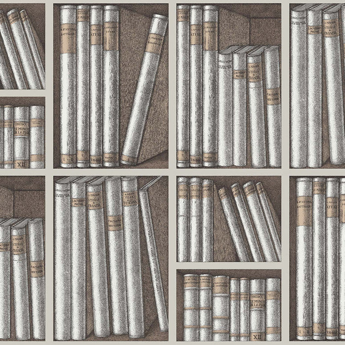 Cole & Son Ex Libris Stone/Linen Wallpaper Sample 114/15029.CS.0