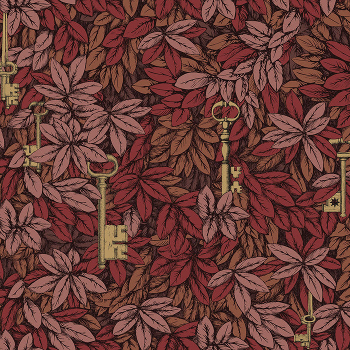 Cole & Son Chiavi Segrete Autumnal Leaves Wallpaper Sample 114/9019.CS.0