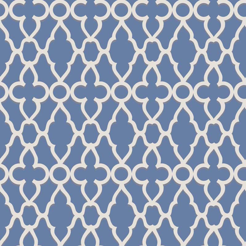 Cole & Son Treillage White/Hyacinth Wallpaper Sample 116/6021.CS.0