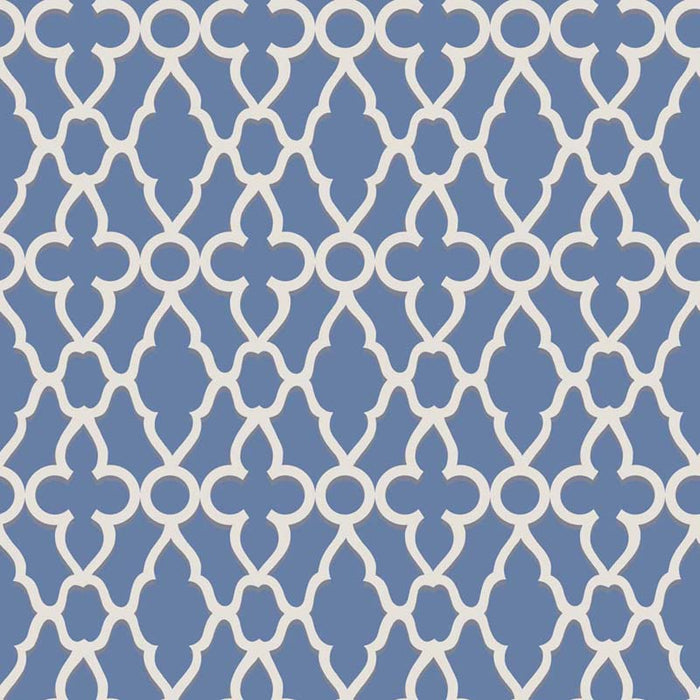 Cole & Son Treillage White/Hyacinth Wallpaper Sample 116/6021.CS.0