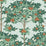 Cole & Son Orange Blossom Burnt Orange/Mint/Seafoam Wallpaper Sample 117/1004.CS.0