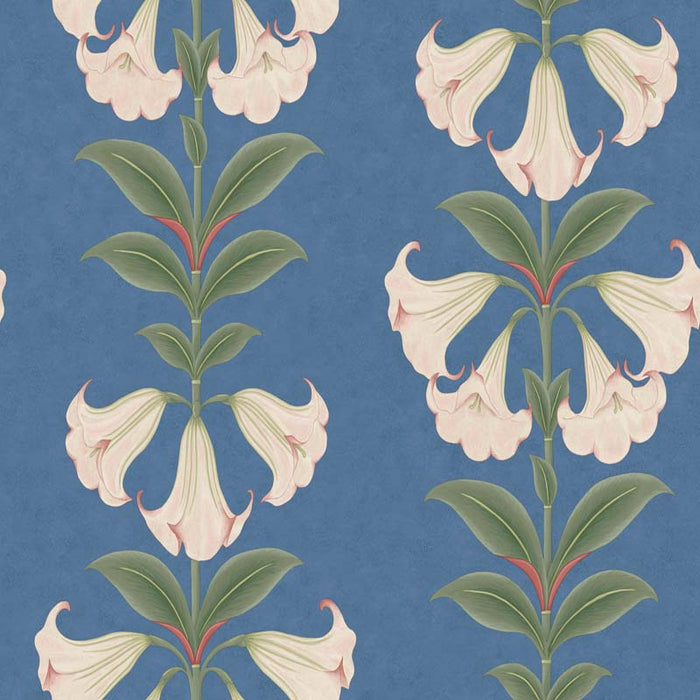 Cole & Son Angels Trumpet Ballet Slipper/Sage/C Sky Wallpaper Sample 117/3008.CS.0