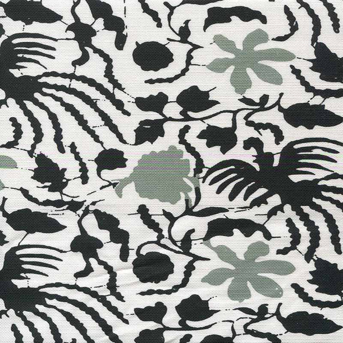 China Seas Seya Charcoal Grey White Fabric Sample 117-38