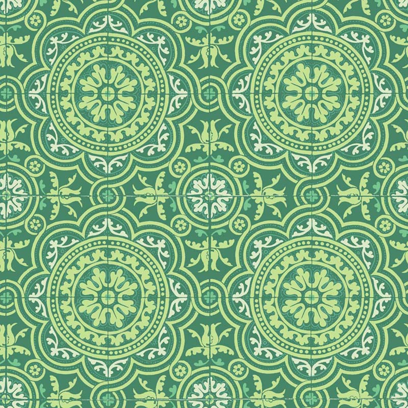 Cole & Son Piccadilly Leaf Green & Mint On Forest Wallpaper Sample 117/8023.CS.0