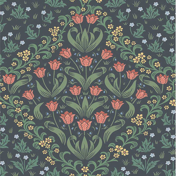 Cole & Son Tudor Garden Ro&Fgrn/Char Wallpaper Sample 118/2002.CS.0