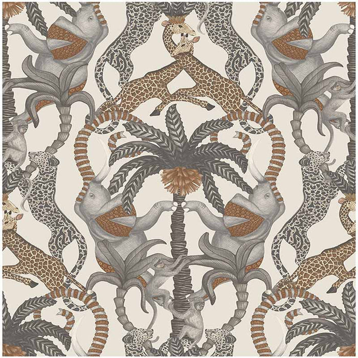 Cole & Son Safari Totem Gngr&Tp/Prchmnt Wallpaper Sample 119/2010.CS.0