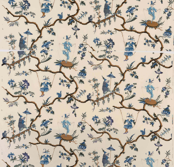 Le Manach Mikado Bleu Fabric L2804003