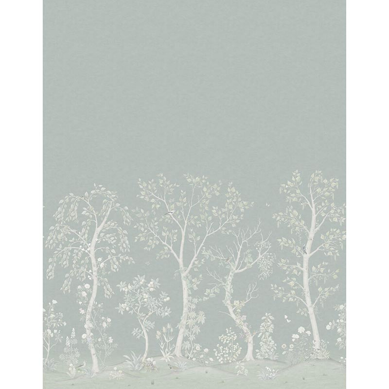 Cole & Son Seasonal Woods Jade / Sage Pearl Wallpaper 120/6020M.CS.0