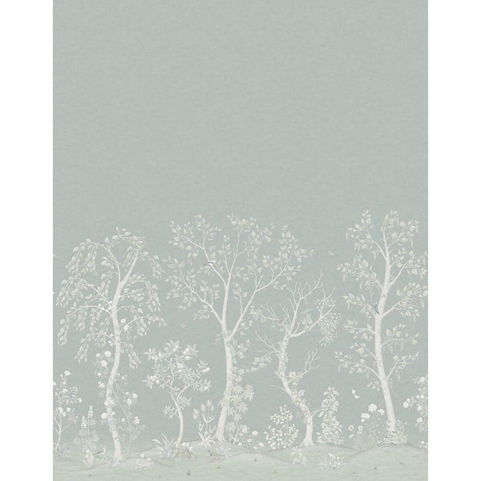 Cole & Son Seasonal Woods Jade / Sage Silk Wallpaper 120/6020S.CS.0