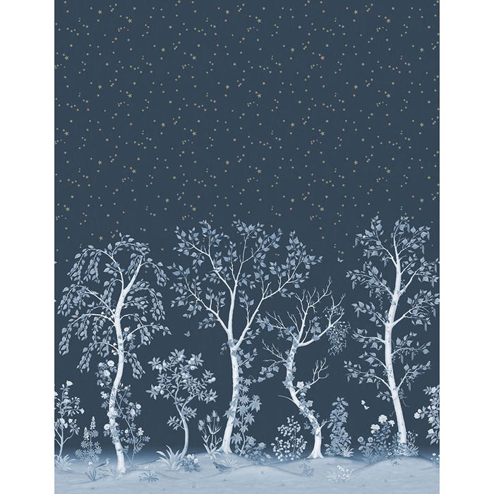 Cole & Son Seasonal Woods Midnight Wallpaper 120/6025.CS.0