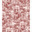 Cole & Son Fungi Forest Burgundy Wallpaper Sample 122/1001.CS.0