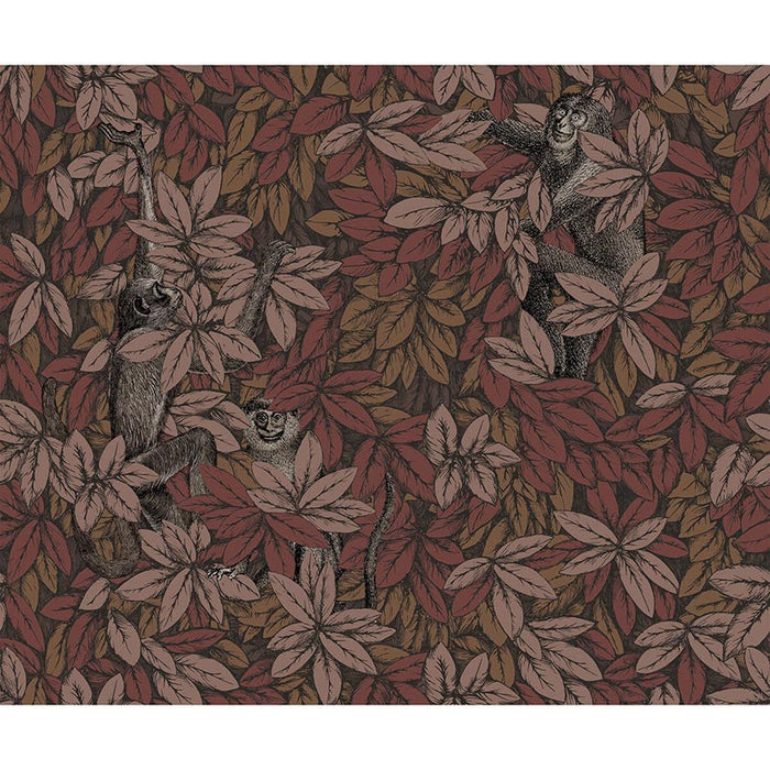 Cole & Son Foglie E Scimmie Autumnal Wallpaper Sample 123/10050.CS.0