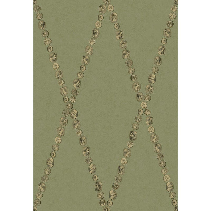 Cole & Son Cammei Olive Wallpaper 123/4016.CS.0