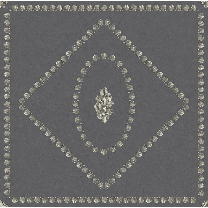 Cole & Son Conchiglie Charcoal Wallpaper 123/5023.CS.0