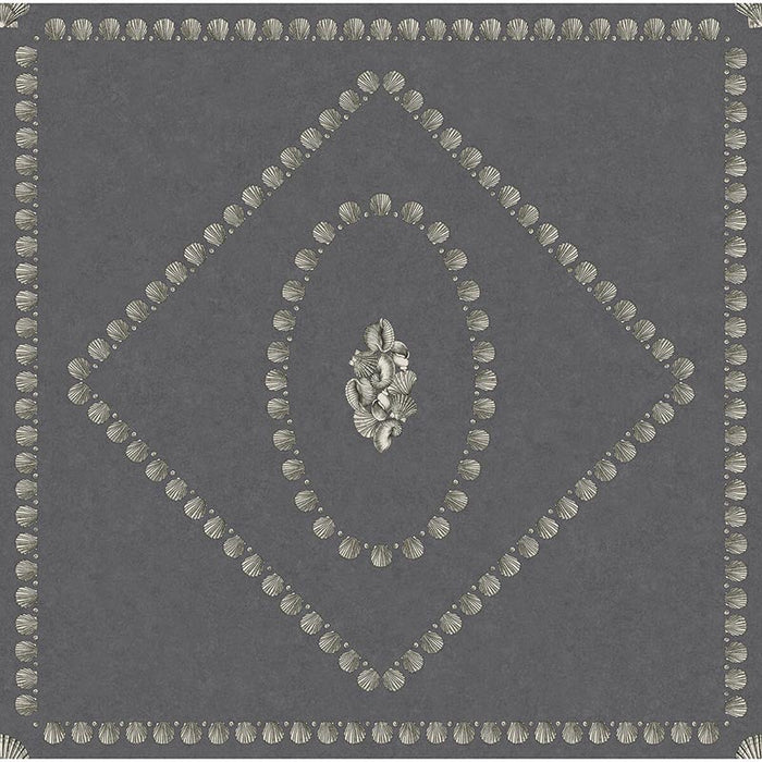 Cole & Son Conchiglie Charcoal Wallpaper Sample 123/5023.CS.0