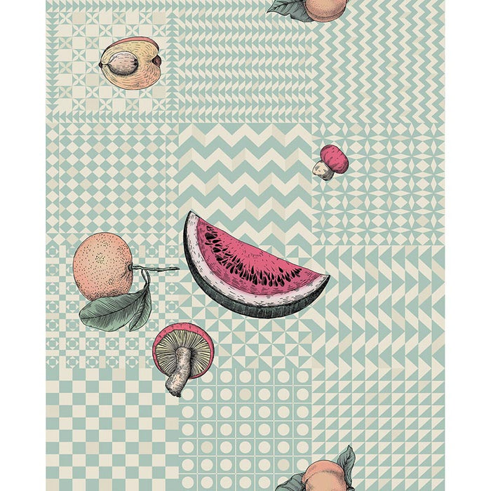 Cole & Son Frutta E Geometrico Pastel Wallpaper Sample 123/6029.CS.0