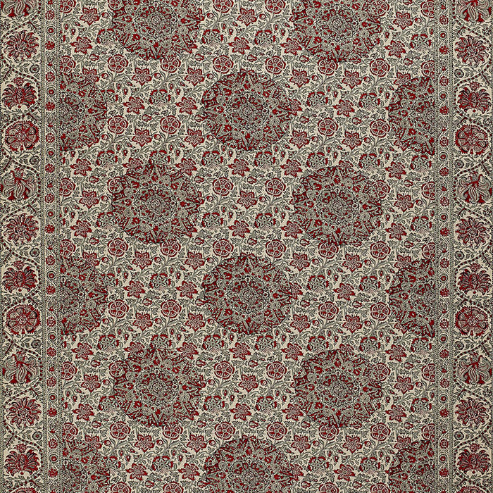 Schumacher Kaya Medallion Document Fabric 1296000