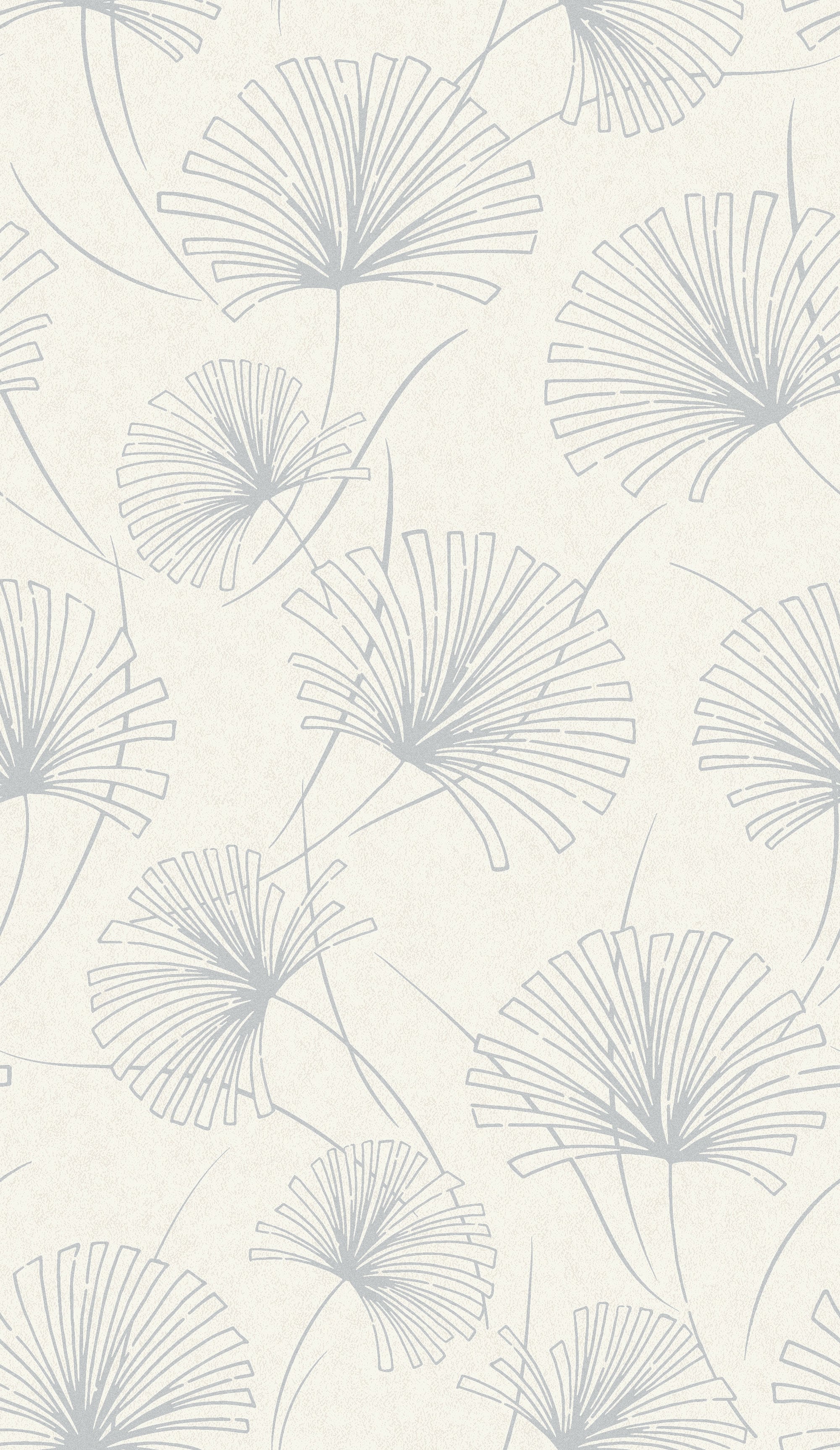 Seabrook Designs Palm Grey & Off-white Wallpaper 1302400