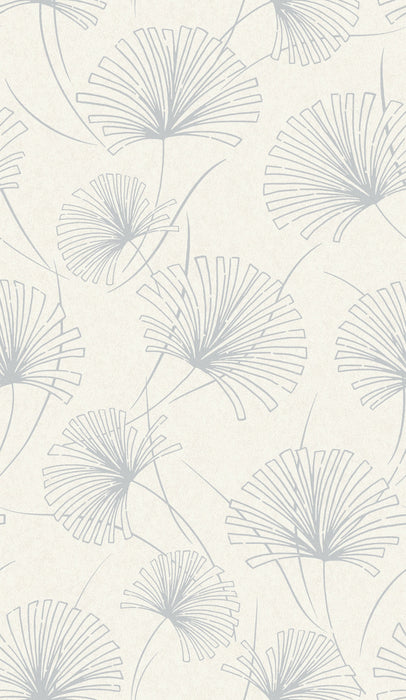 Seabrook Designs Palm Grey & Off-white Wallpaper Sample 1302400