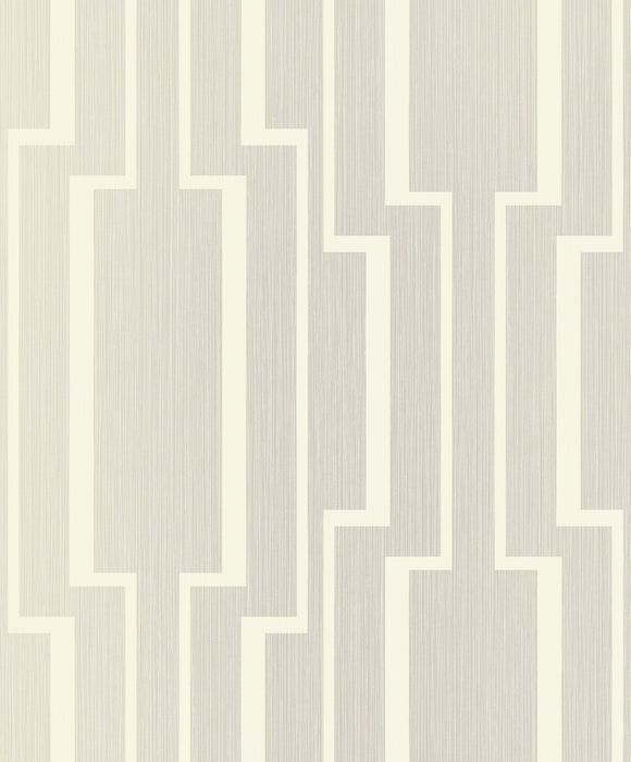 Seabrook Designs Large Geo Light Grey Wallpaper Sample 1302500