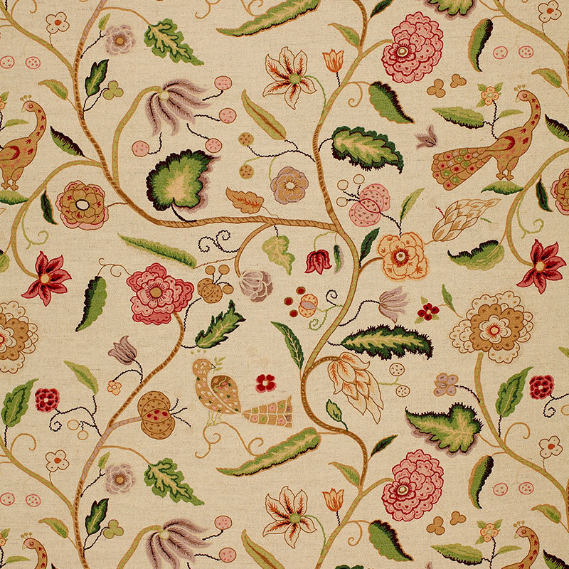 Schumacher Apsley Vine Rose Fabric 1307002