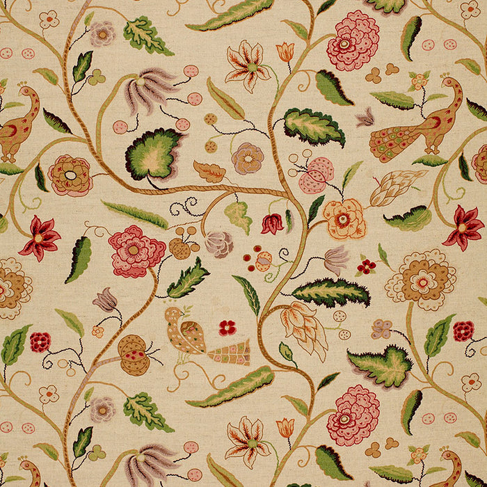 Schumacher Apsley Vine Rose Fabric Sample 1307002