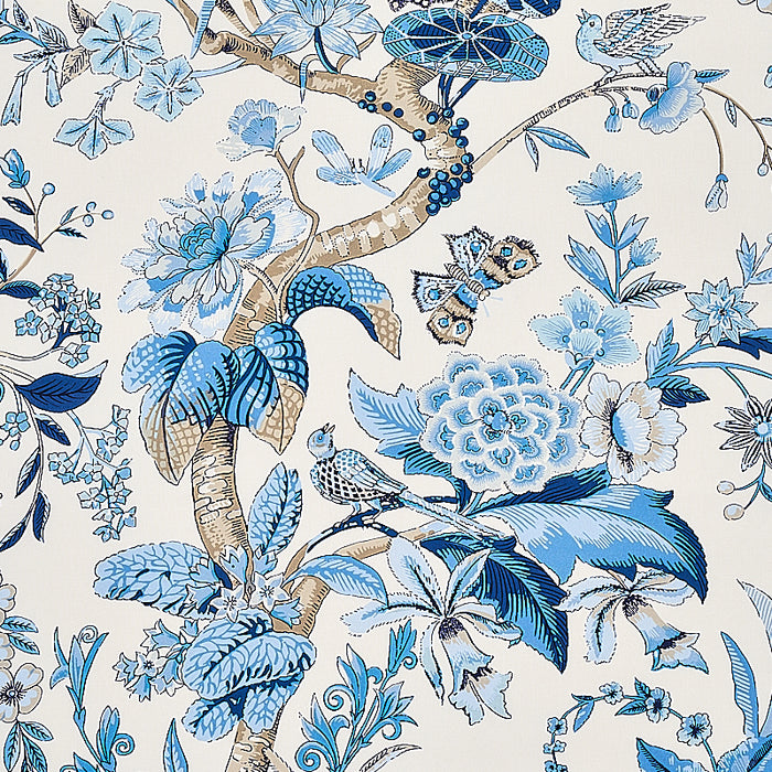 Schumacher Cranley Garden Blue Fabric 1314003