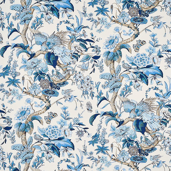 Schumacher Cranley Garden Blue Fabric 1314003