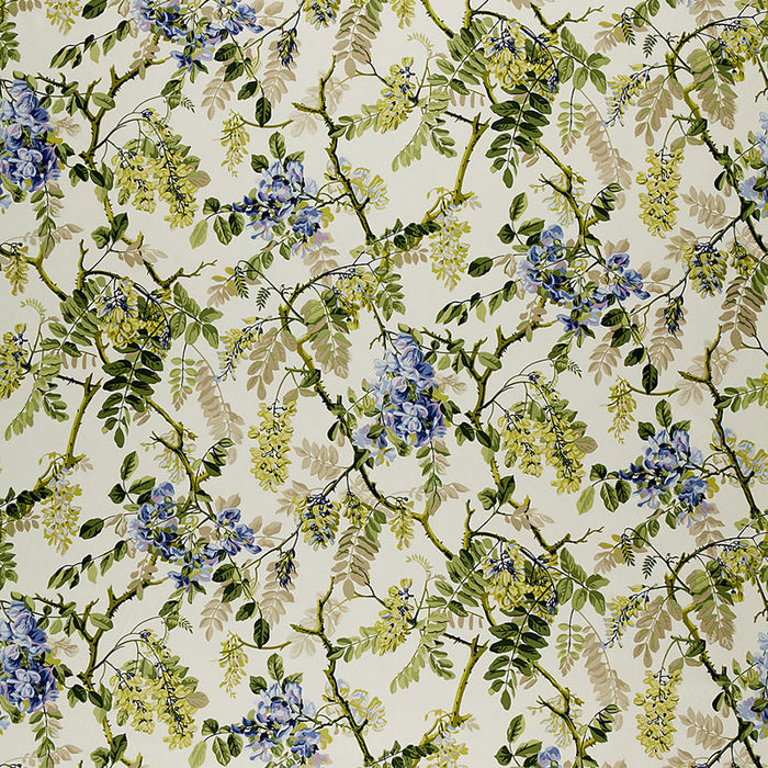 Schumacher Wisteria Vine Periwinkle Fabric Sample 1318000