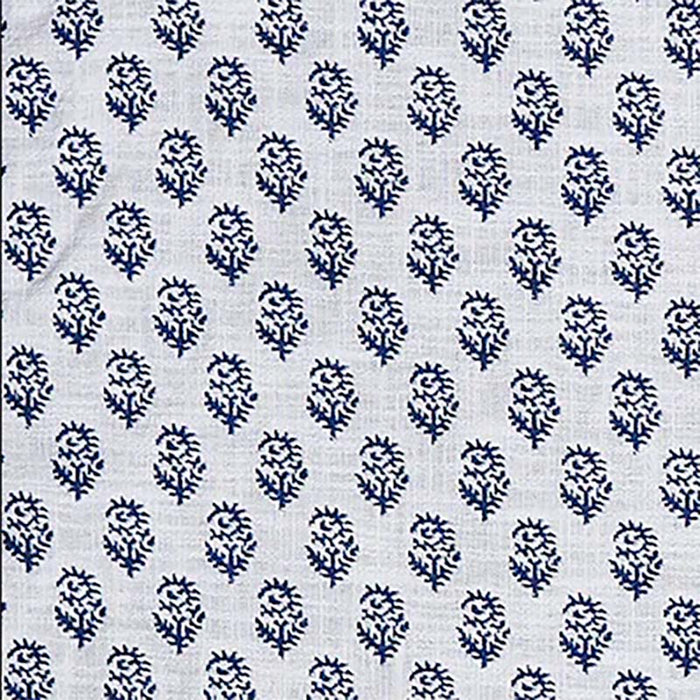 Peter Dunham Rajmata Navy On White Fabric Sample 131RJT24