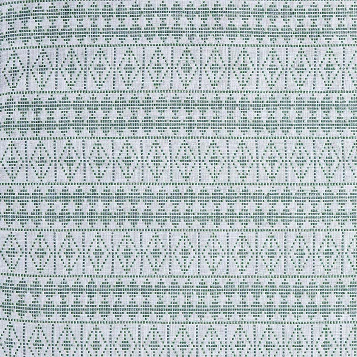 Peter Dunham Souk Green/Gray On White Fabric Sample 131SUK08