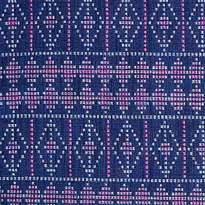 Peter Dunham Souk Blue/Pink On Indigo Fabric Sample 131SUK09