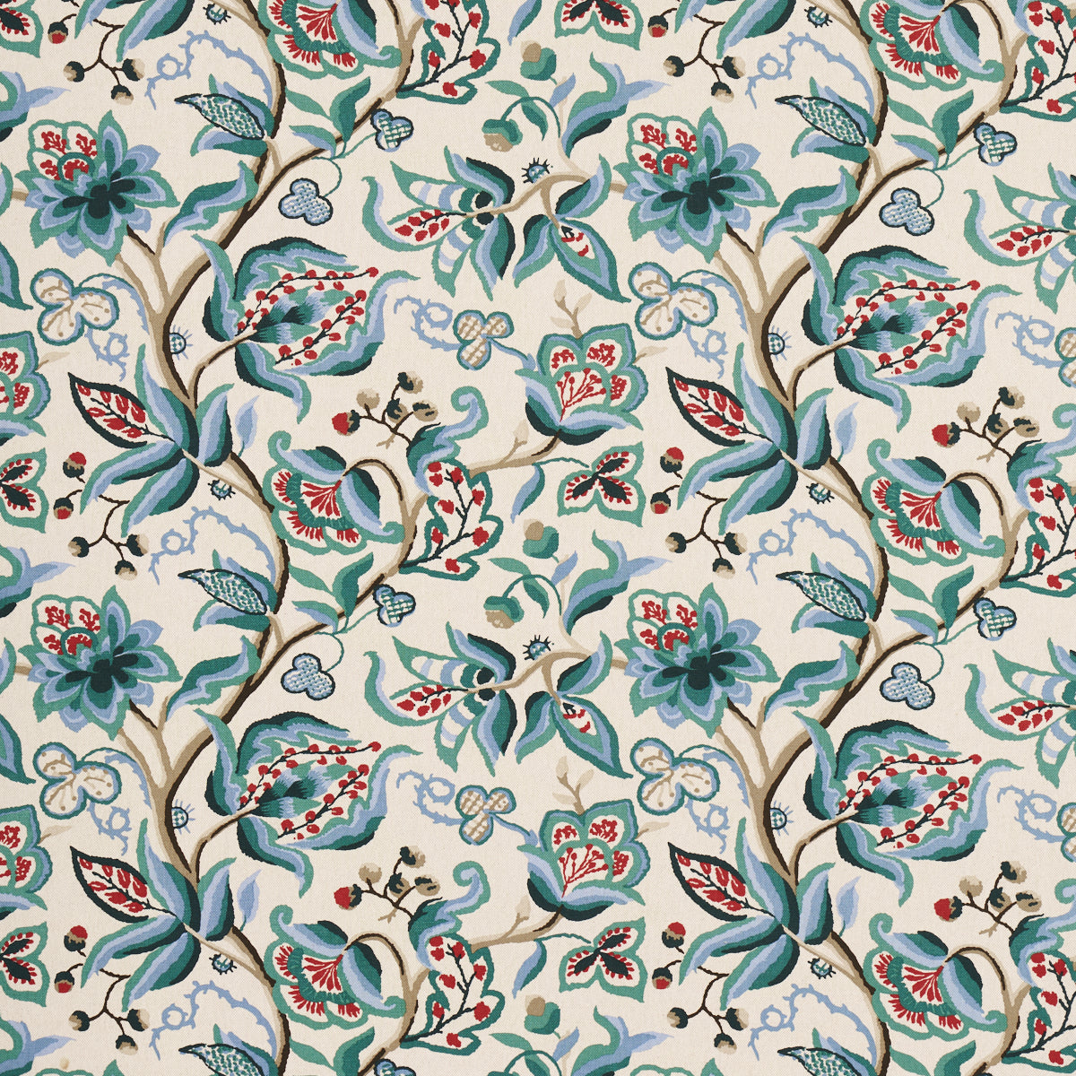 Schumacher Alexandra Vine Document Fabric 1325001