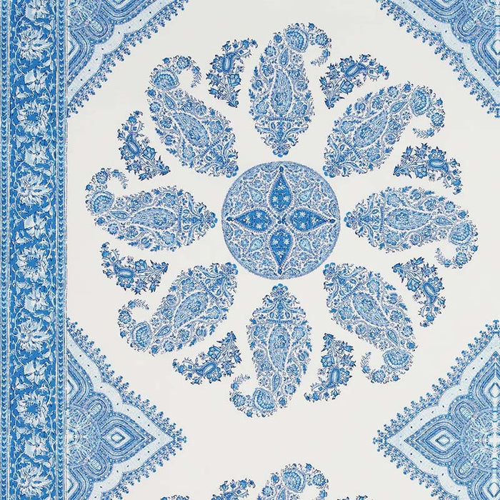 Peter Dunham Samarkand - Outdoor Indigo On White Fabric Sample 139SMK07