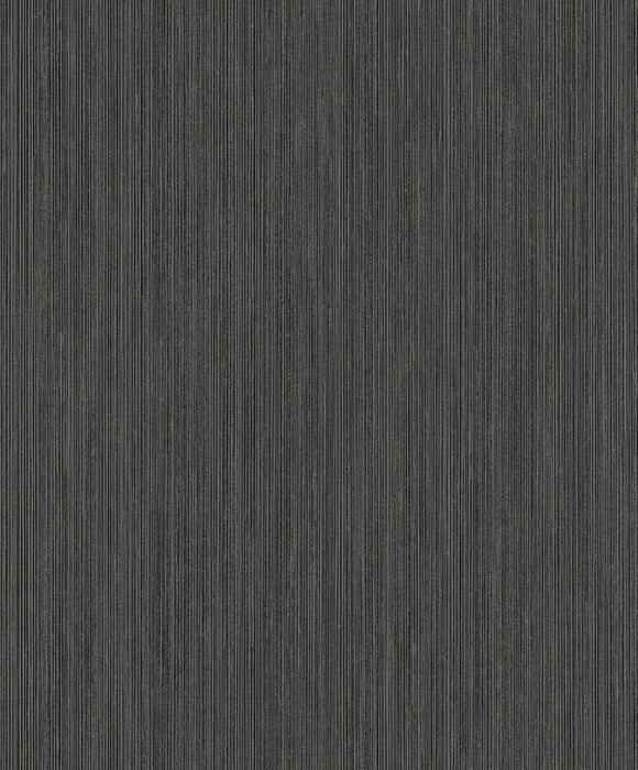 Seabrook Designs Vertical Stria Onyx Wallpaper Sample 1430520