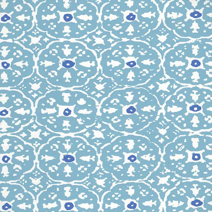 China Seas Nitik Ii Sky Blue Wallpaper Sample 149-201WWP