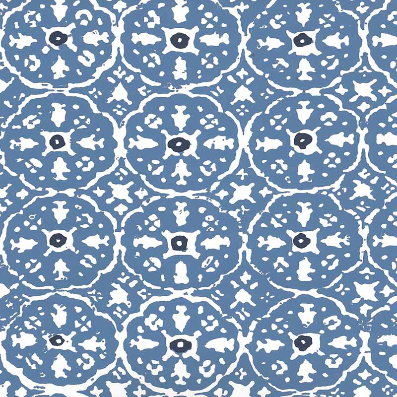 China Seas Nitik Ii Blue Floresblue Wallpaper 149-20WP