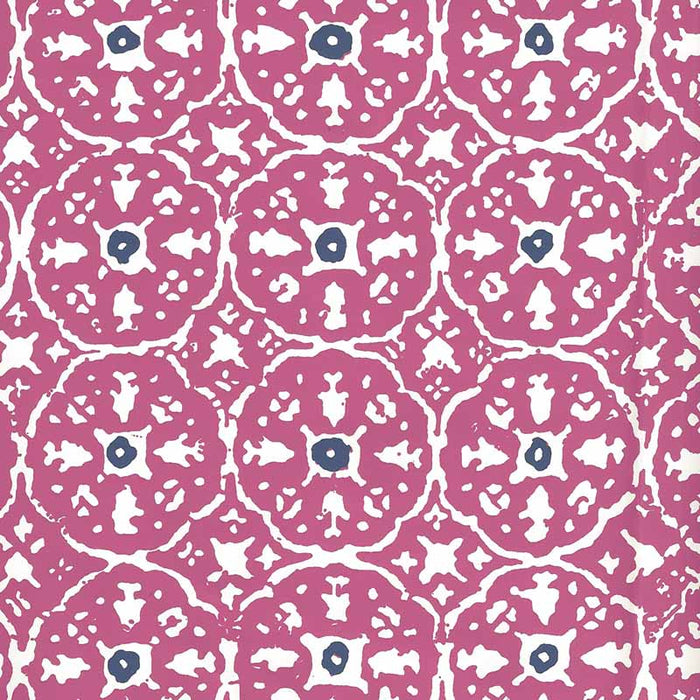 China Seas Nitik Ii Magenta Navy Wallpaper Sample 149-34WP