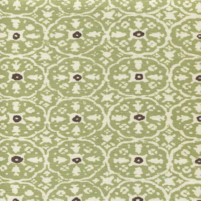 China Seas Nitik Ii Sage Green Brown Fabric Sample 149-40