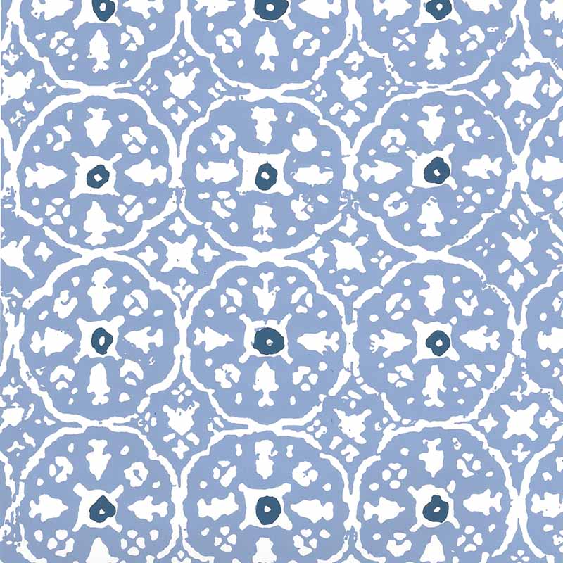 China Seas Nitik Ii French Blue Navy Wallpaper 149-56WP