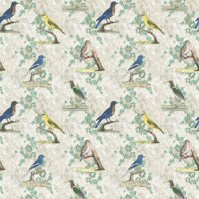 John Derian Wallpaper Birds 1 Fabric FJD6046-01