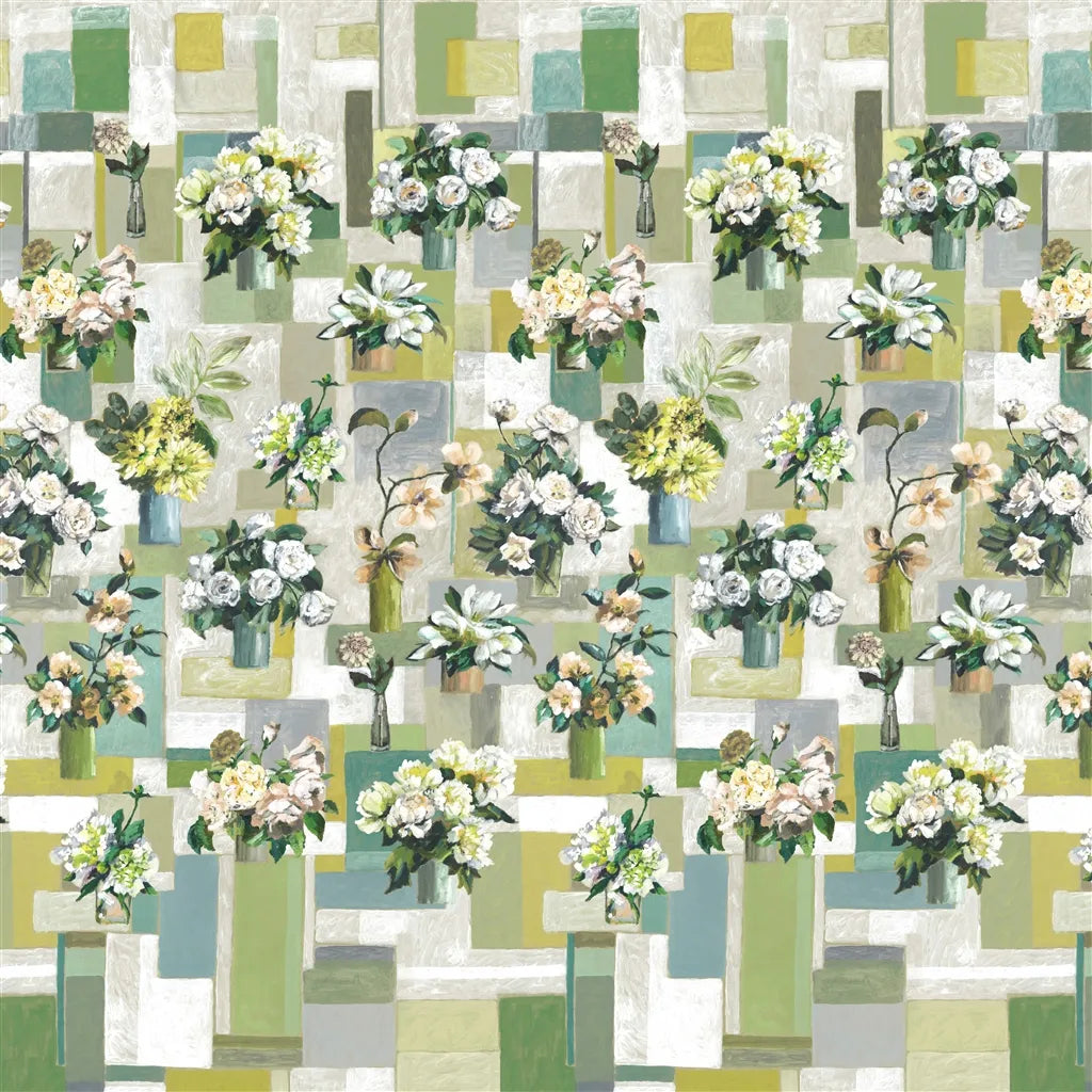 Designers Guild Celadon Vase 1 Wallpaper PDG1206-01