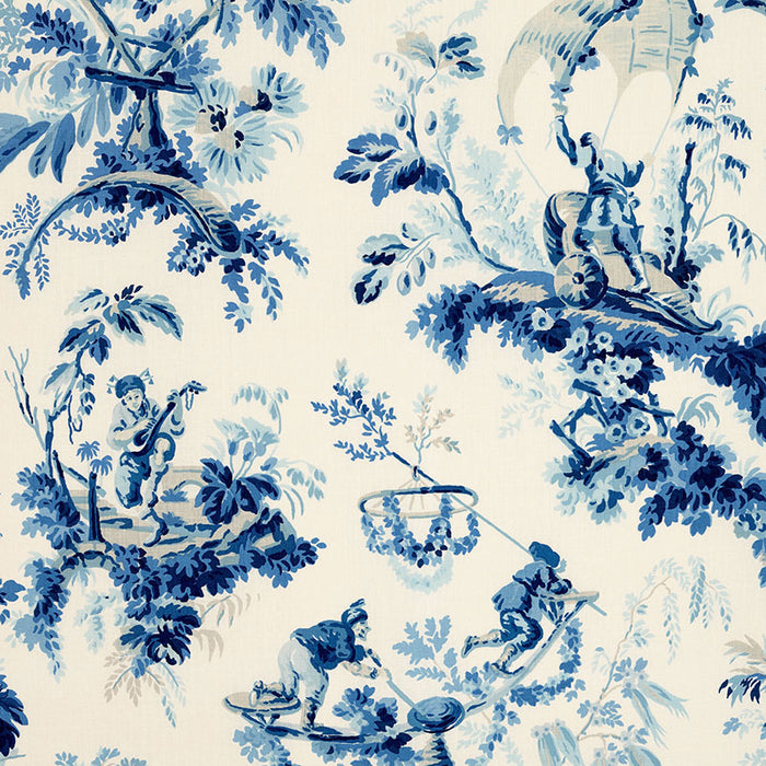 Schumacher Plaisirs De La Chine Porcelain Fabric 172852