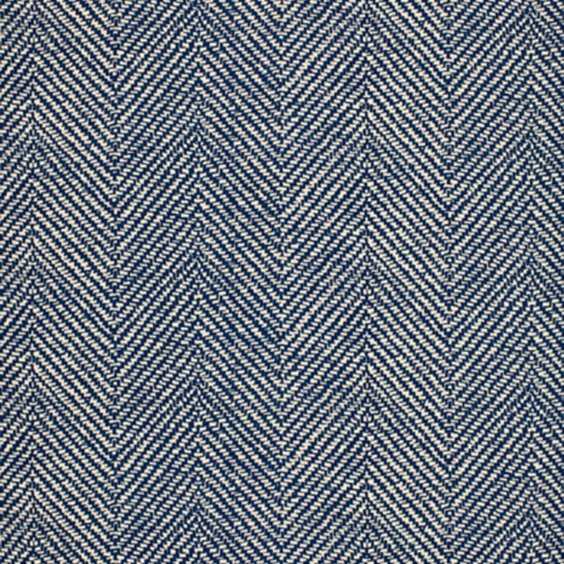 Schumacher Chevron D'Ete Indoor/Outdoor Blue Fabric 173041