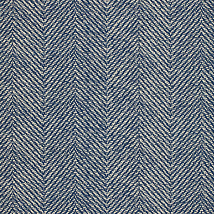 Schumacher Chevron D'Ete Indoor/Outdoor Blue Fabric 173041