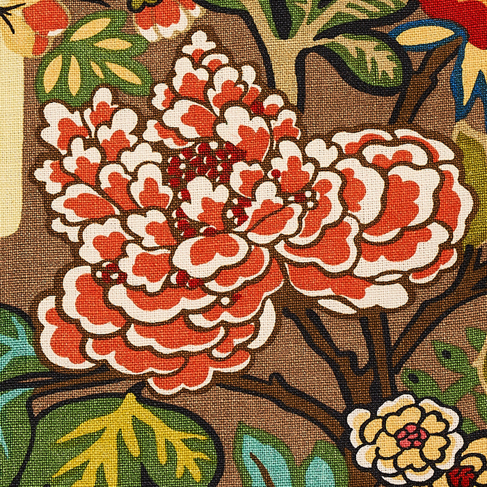 Schumacher Chiang Mai Dragon Mocha Fabric 173274