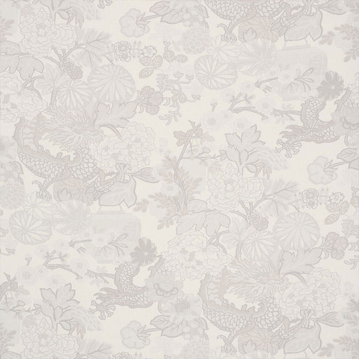 Schumacher Chiang Mai Dragon Limestone Fabric 173278