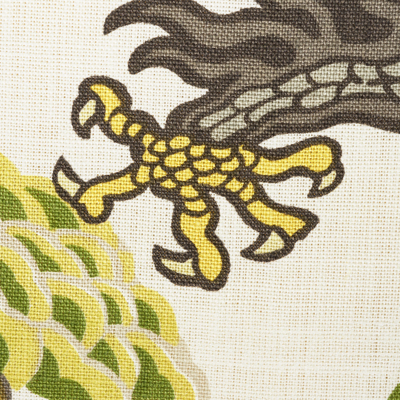 Schumacher Chiang Mai Dragon Citrus Fabric 173279