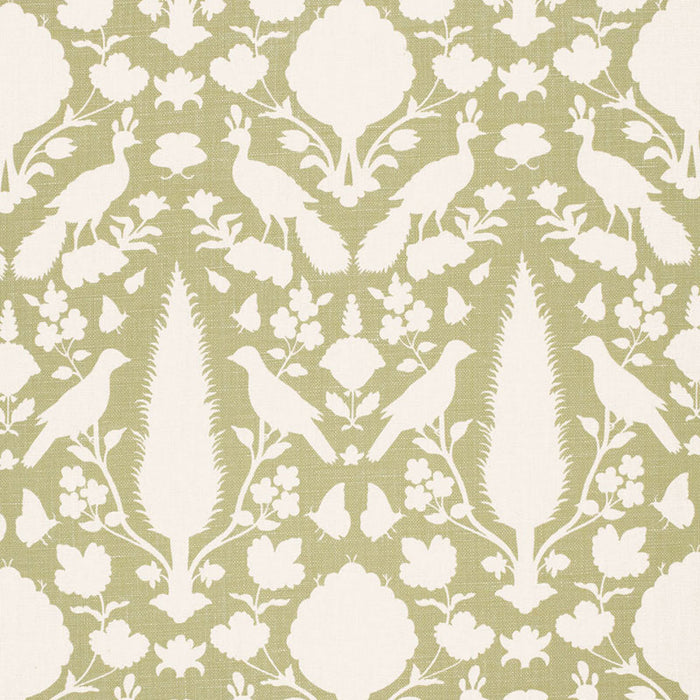 Schumacher Chenonceau Sage Fabric Sample 173560