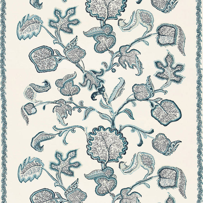 Schumacher Palampore Block Print Sapphire Fabric 173610